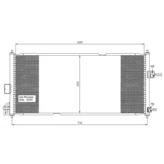 Condenseur, climatisation NRF 35336