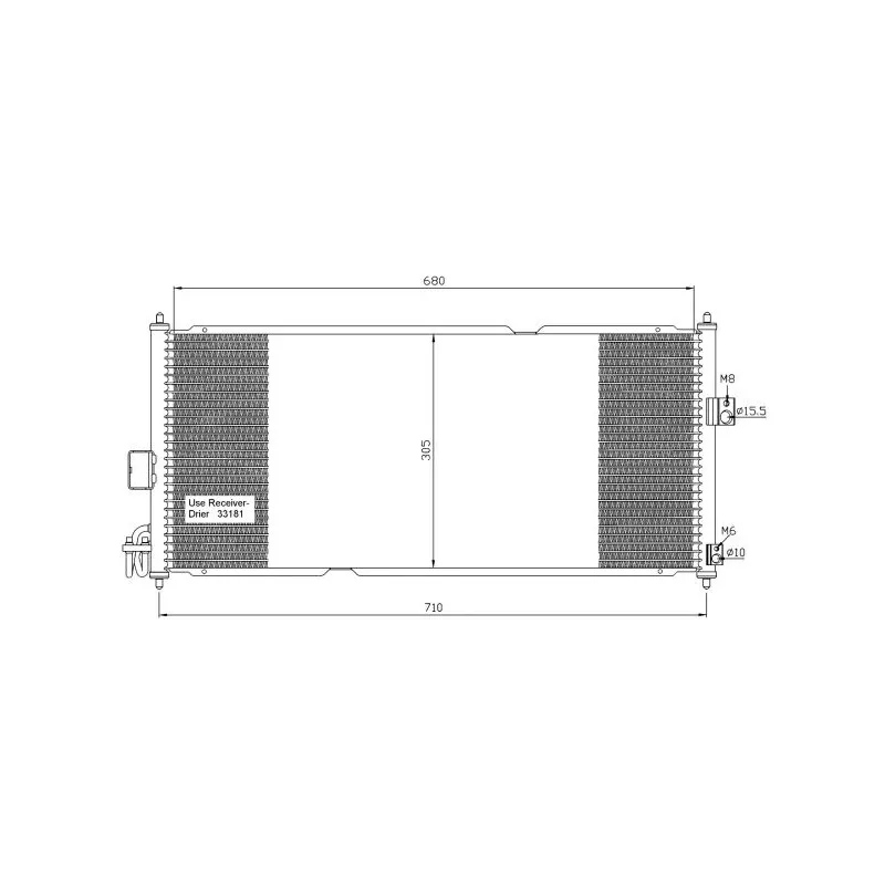 Condenseur, climatisation NRF 35336