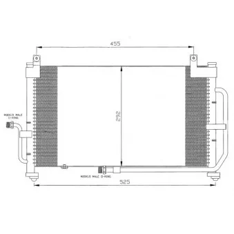 Condenseur, climatisation NRF 35344