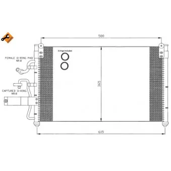 Condenseur, climatisation NRF 35355