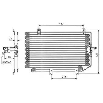 Condenseur, climatisation NRF 35363