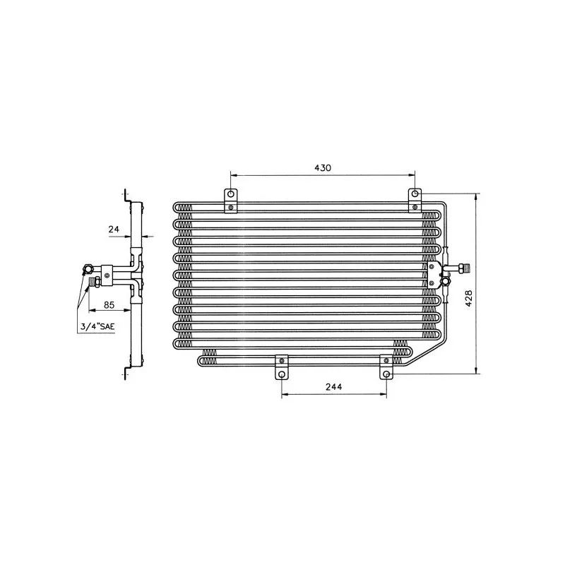 Condenseur, climatisation NRF 35363