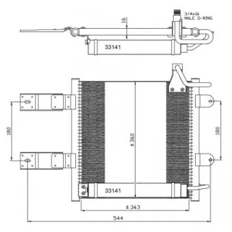 Condenseur, climatisation NRF 35368