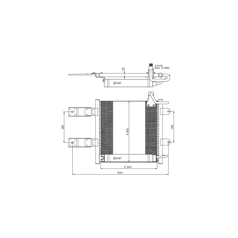 Condenseur, climatisation NRF 35368