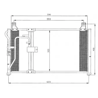 Condenseur, climatisation NRF 35398