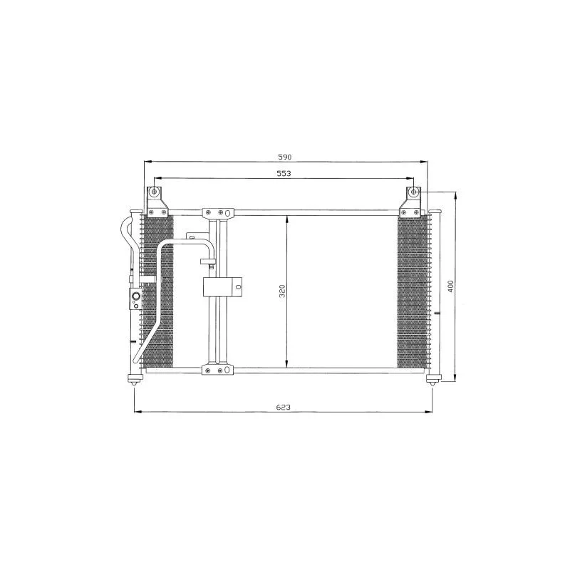 Condenseur, climatisation NRF 35398