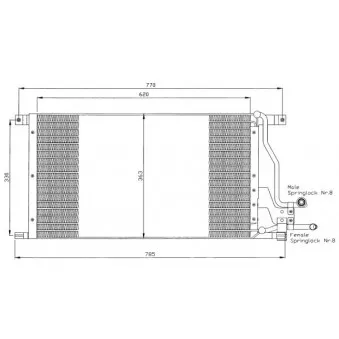 Condenseur, climatisation NRF 35400