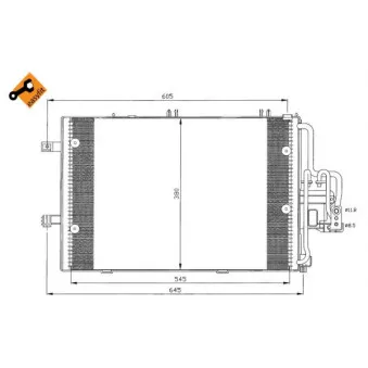 Condenseur, climatisation NRF 35412