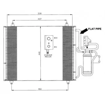 Condenseur, climatisation NRF 35421
