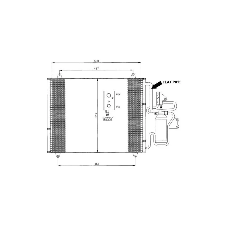 Condenseur, climatisation NRF 35421