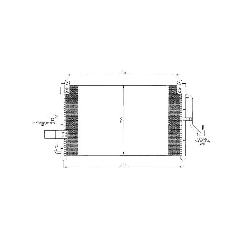 Condenseur, climatisation NRF 35424