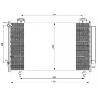 Condenseur, climatisation NRF 35432