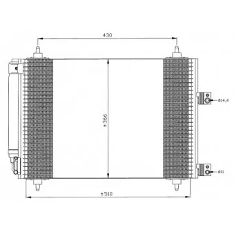 Condenseur, climatisation NRF 35446