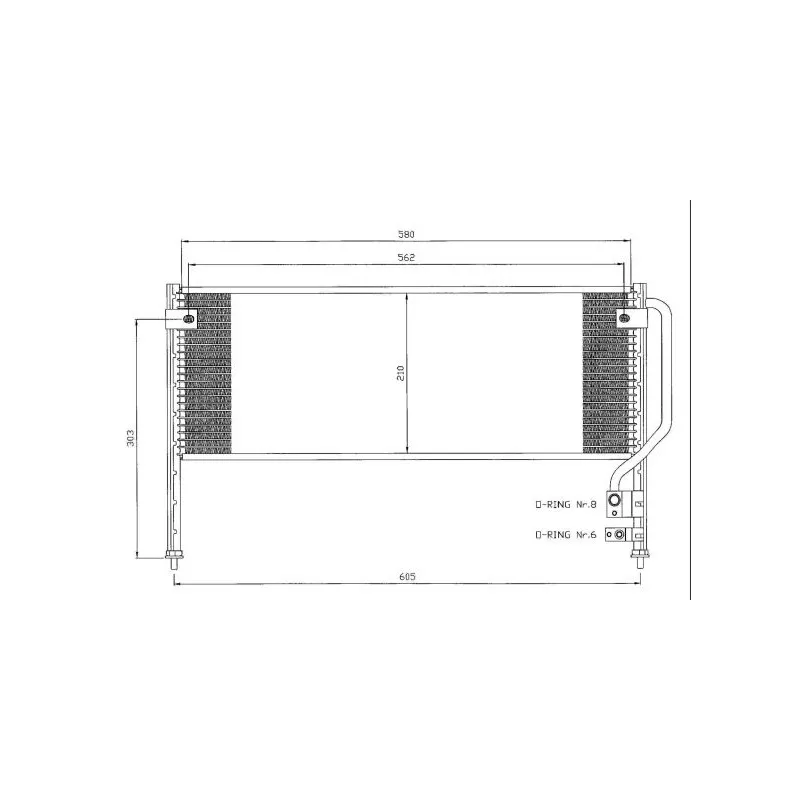Condenseur, climatisation NRF 35454