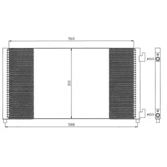 Condenseur, climatisation NRF 35457