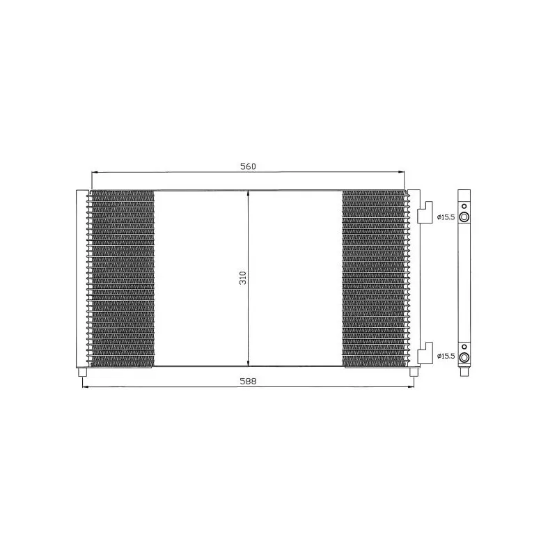 Condenseur, climatisation NRF 35457
