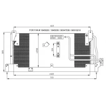 Condenseur, climatisation NRF 35466
