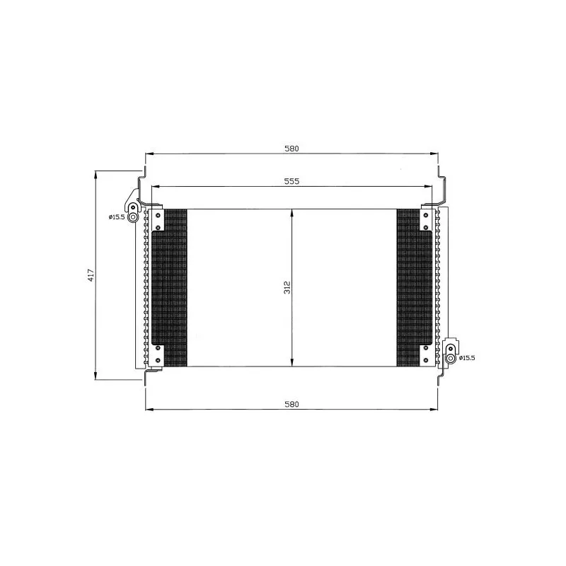 Condenseur, climatisation NRF 35488