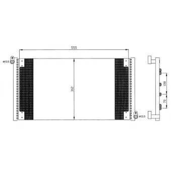 Condenseur, climatisation NRF 35497