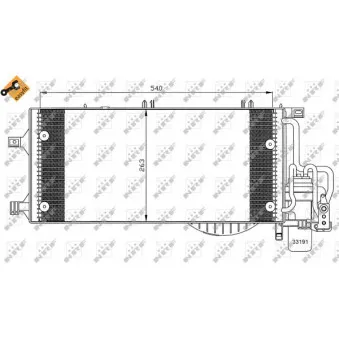 Condenseur, climatisation NRF 35528