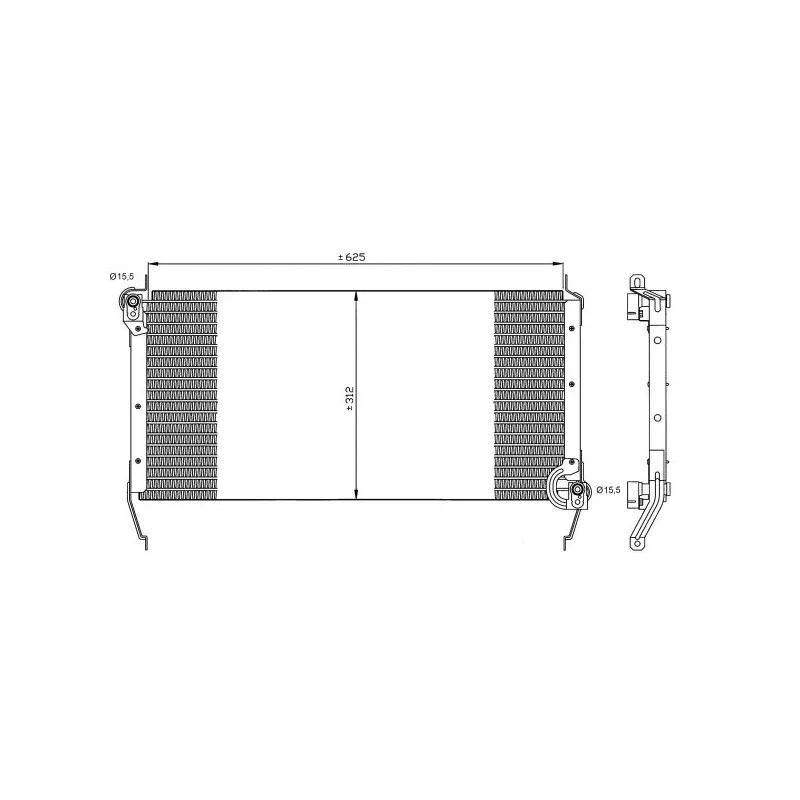 Condenseur, climatisation NRF 35540