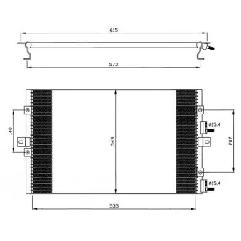 Condenseur, climatisation NRF 35570