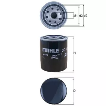Filtre à huile MAHLE OC 105