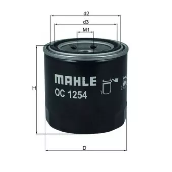 Filtre à huile MAHLE OC 1254
