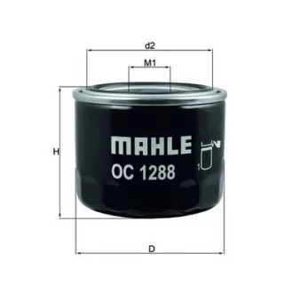 Filtre à huile MAHLE OC 1288