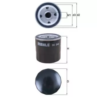 Filtre à huile MAHLE OC 242