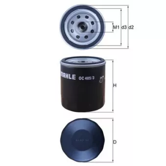Filtre à huile MAHLE OC 405/3