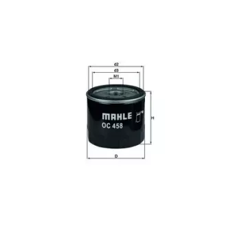 Filtre à huile MAHLE OC 458