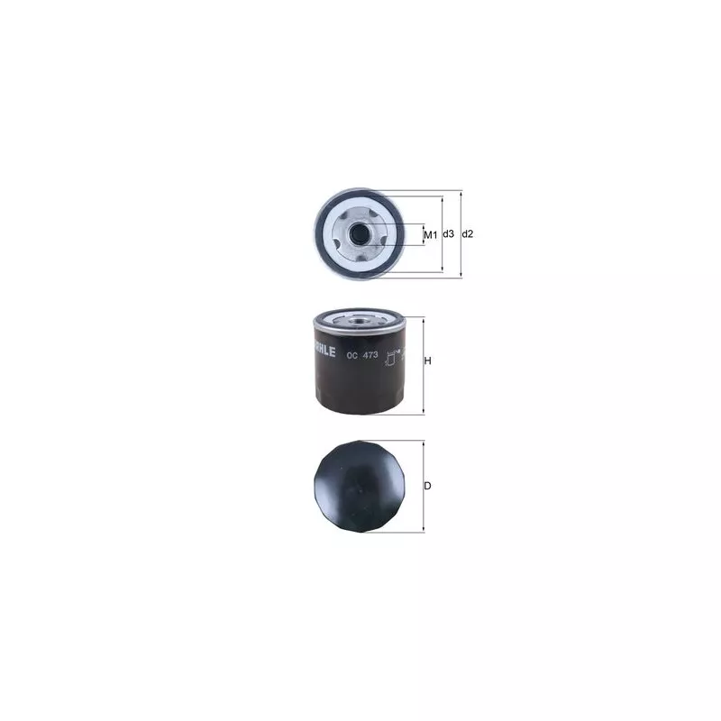 Filtre à huile MAHLE OC 473
