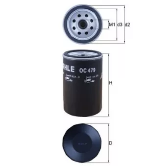 Filtre à huile MAHLE OC 479
