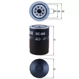 Filtre à huile MAHLE OC 486