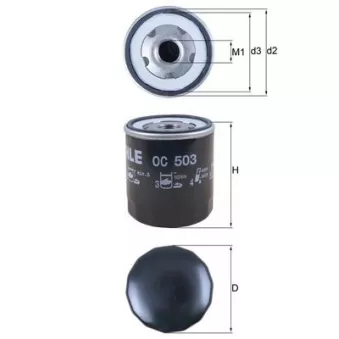 Filtre à huile MAHLE OC 503