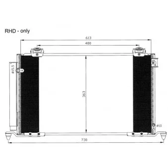 Condenseur, climatisation NRF 35594