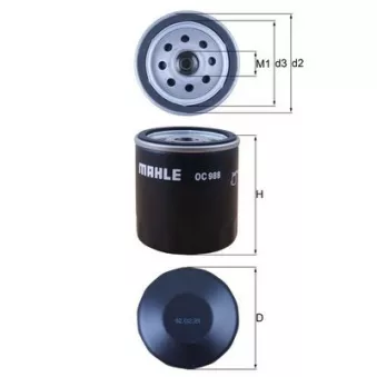 Filtre à huile MAHLE