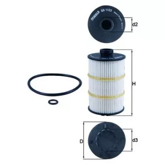 Filtre à huile MAHLE OX 1123D