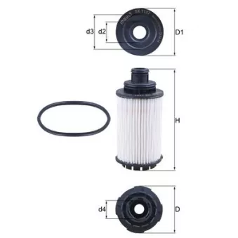 Filtre à huile MAHLE OX 1137D