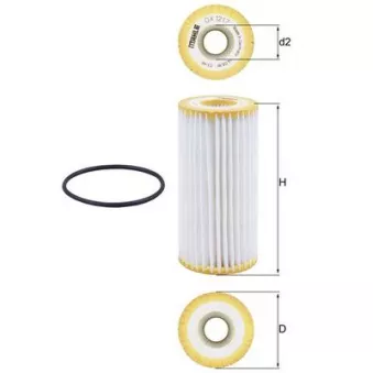 Filtre à huile MAHLE OX 1217D
