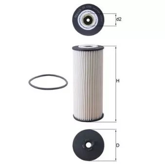 Filtre à huile MAHLE OX 1236D