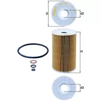 Filtre à huile MAHLE OX 127/1D