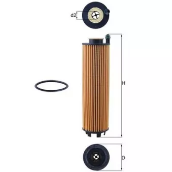 Filtre à huile MAHLE OX 1301D