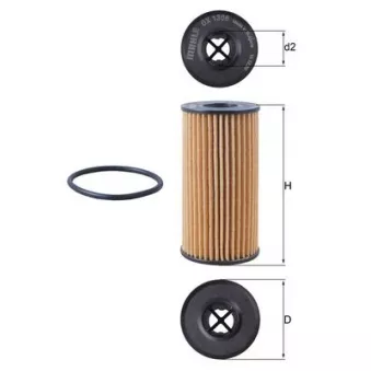 Filtre à huile MAHLE OX 1308D