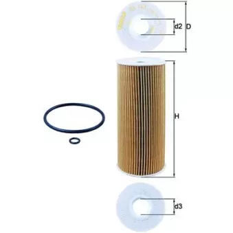 Filtre à huile MAHLE OX 143D
