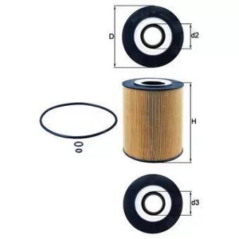 Filtre à huile MAHLE OX 146D