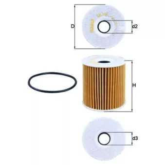 Filtre à huile MAHLE OX 149D