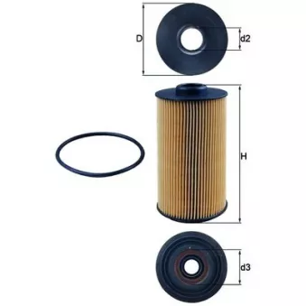 Filtre à huile MAHLE OX 152/1D