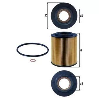 Filtre à huile MAHLE OX 154/1D